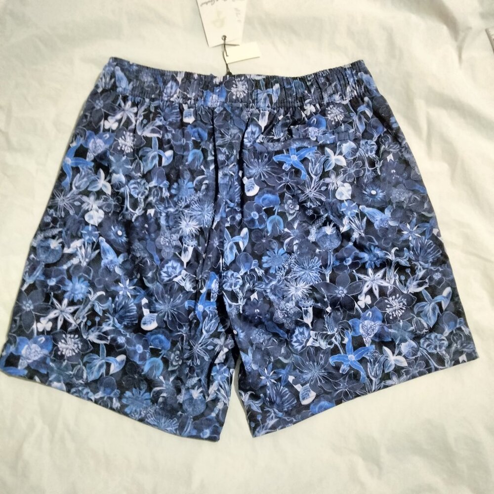 Robert Graham Men Floral Paisley Tropical Performance Board Shorts Swim Trunks M - Picture 7 of 8
